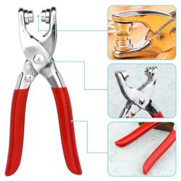 Lmdz 4mm 200 conjuntos scrapbook ilhó andhole punch ferramenta plies diy kit de ferramentas manuais couro artesanato roupas - Image 3