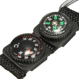 Universal Multifunction Mosquetão Keychain, 3 em 1, Camping, Escalada, Caminhadas, Mini Compass, Termômetro, Chaveiro Hanger, 1Pc - Image 5