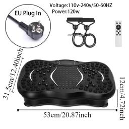 Máquina de agitação de gordura com vibração 4d, mini placa de plataforma de vibração musical antiderrapante com alças e controle remoto, máquina de modelagem corporal - Image 6