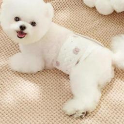 Calças fisiológicas ajustáveis para animais de estimação, fraldas respiráveis, shorts laváveis, calcinha sanitária para cães pequenos, médios e grandes - Image 2