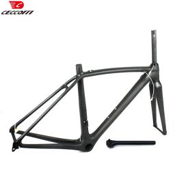 Quadro de bicicleta de carbono completo CECCOTTI T1000, conjunto de quadros de bicicleta de estrada, quadro de freio V, estrutura de cabo interno PF30 - Image 6