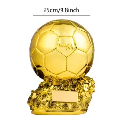 Troféu de bola de ouro personalizado futebol final tiro atleta modelo galvanoplastia resina copo de futebol fãs colecionáveis lembranças presente - Image 5