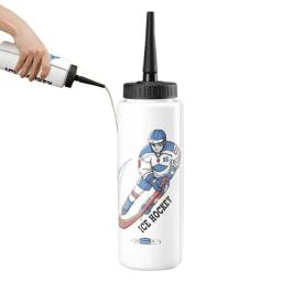 1pc 1000ml garrafa de água de hóquei no gelo portátil grande capacidade garrafa de futebol clássico ponta estendida design equipamentos esportivos - Image 2