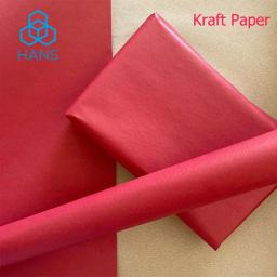 Folha De Papel Kraft Papelão Colorido, Artesanato Vermelho Arte Wrap Material De Embalagem, Papel De Papelaria Kraft Pintura Flor - Image 1