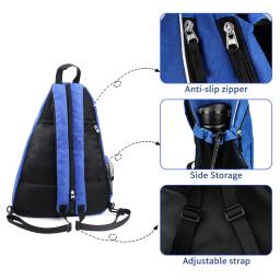 Bolsa Pickleball ajustável para homens e mulheres, mochila com suporte para garrafa de água, 3 cores para escolha - Image 2