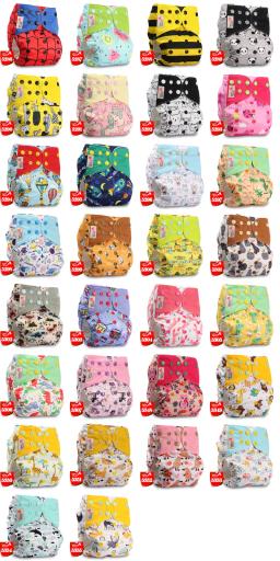 -Fralda de pano reutilizável, Fralda lavável, Fralda Real Pocket, Inserção de bebê, Ecológica, Ajustável, Fit 0 a 2 anos, 3 a 15kg, 2024 - Image 2