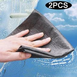 Toalha De Limpeza De Microfibra Espessada, Trapos De Lavagem Reutilizáveis, Limpe O Pano Para Cozinha, Banheiro, Sem Traço, Acessórios De Limpeza De Vidro - Image 1