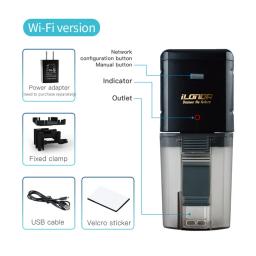 Ifonda-alimentador automático de peixes para aquário, usb powered, wi-fi, smart, compatível com controle de voz alexa, 24 horas - Image 4