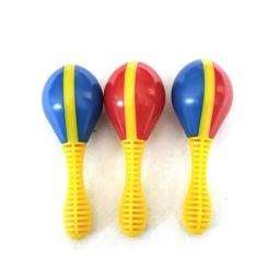 VENDA QUENTE 2Pcs Plástico Colorido Maracas Bebê Criança Instrumento Musical Rattle Shaker Party Crianças Brinquedo Presente Da Criança Brinquedos - Image 5