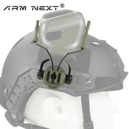 Capacete tático acessórios airsoft militar fone de ouvido titular capacete adaptador ferroviário caça tiro fone de ouvido suporte - Image 5