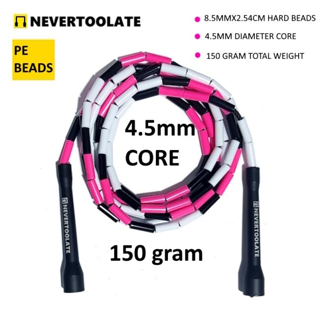 Pule com Estilo: Corda de Pular NEVERTOOLATE com Alça RA para Fitness e Corrida Atlética