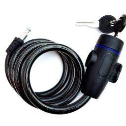 Trava de corrente de motocicleta resistente, 80cm, metal, antirroubo, trava de bicicleta com 2 chaves para maior segurança e reforço da bicicleta - Image 1