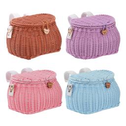 Cesta de vime com alça para crianças, Cesta de bicicleta para meninas e meninos, Mais Bicicletas - Image 1