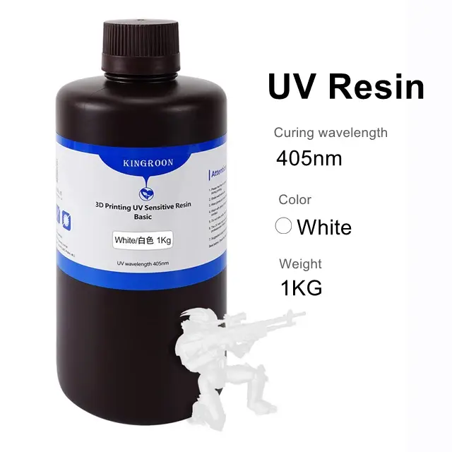 Resina UV de Alta Qualidade para Impressoras 3D Anycubic Photon Mono X e Elegoo Saturn 2 - 1kg, Compatível com 4K, 6K e 8K