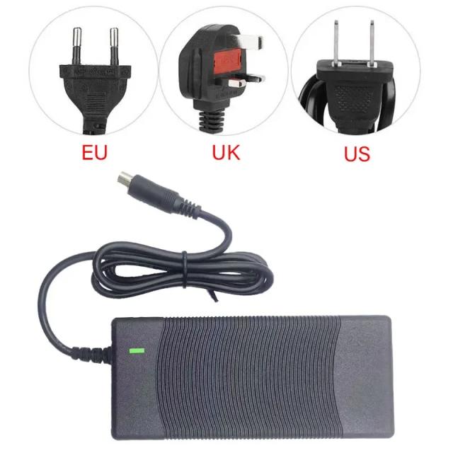 Para xiaomi m365 ninebot s1/s2/s3/s4 scooter elétrico acessórios 42v scooter carregador de bateria adaptadores de fonte alimentação