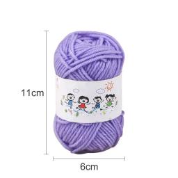 Leite Algodão Crochet Fios para Artesanato DIY, Mão Tricô, Lã, Bordado, Tingido, Suéter, Chapéu, Bonecas, Cachecol, Tricô, 25g - Image 6