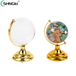 Mini Esfera de Cristal Artificial Globo de Terra Redonda Delicado Practicalfor Office, Home Desk Decoration, Ornamento Educacional - Image 2