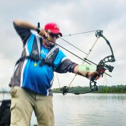 Tiro com arco Bowfishing Reel ferramenta com corda para recurvo composto, pesca, caça, arco e seta Acessório, 40m, 20m - Image 6