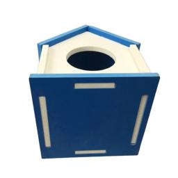 Casa Shape Toy para Pequenos Animais, Ninho de Hamster, Dormir Ninho, DIY Suprimentos, Acessórios, 9,5x8,5x10,5 centímetros - Image 6
