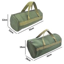 Bolsa de ferramentas de lona grossa, organizador de armazenamento de chaves de fenda, bolsa portátil para eletricista, sacola multifuncional - Image 6