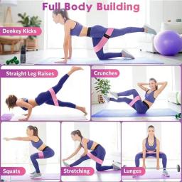 Faixa de resistência de fitness, expansão de nádegas, pano de borracha, expansor elástico, adequado para exercícios em casa, equipamentos esportivos - Image 3