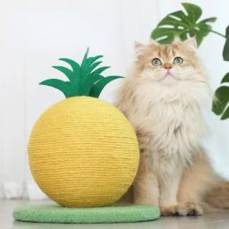 Gato Coçando Bola Brinquedo, abacaxi e laranja, Escalada Quadro, Moer Patas, Gatinho Scratcher, Pet Móveis Suprimentos - Image 3