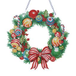 Pintura Diamante Em Forma Especial Pendurado Grinalda, Grinalda De Natal Acrílico, Decoração Da Parede, Guirlanda Pintura De Arte - Image 5