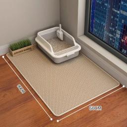 Impermeável Double Layer Pet Litter Mat, Cat Litter Box, Pet WC, Antiderrapante, Areia, Lavável, Limpo, 90x60cm - Image 6