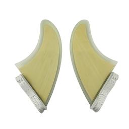 Upsurf fcs 2 fin quilha de aleta dupla tabs 2 duplo fin prancha de bambu material aleta barbatanas de surf 2 pçs por conjunto sup placa acessórios - Image 4