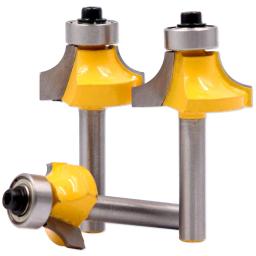 Corner Round Over Wood Edge Router Bit Set, Fresa de rolamento para madeira, Carboneto de tungstênio, CNC End Mill Carver, 6,35mm - Image 6