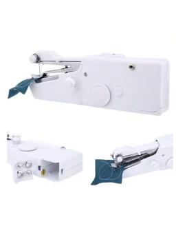 Mini máquina de costura portátil com luz, 2 velocidades, fio duplo, elétrico, doméstico, multifunções, cortador, foot tools - Image 6