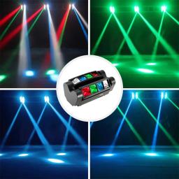 Luzes LED com luzes de aranha para festa, luzes do palco, luz laser, atmosfera boate, DJ Disco, KTV, boate e casamento, 8x10W, DMX512, novo, 1 PC, 2PCs, 2024 - Image 3