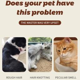 Oatmeal Perfume Pet Shower Gel, Cat and Dog Bathing Shampoo Desodorizante, Sabonete de banho, odor liberação fragrância, suavizar casaco, Pet Products, 200ml - Image 4