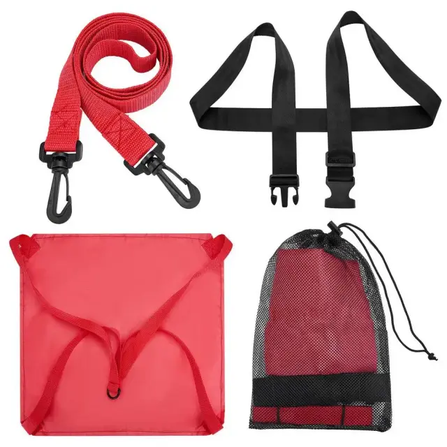 Saco de Água de Treinamento de Resistência para Natação - Pára-quedas Ajustável para Exercício de Força em Adultos com Pano Oxford