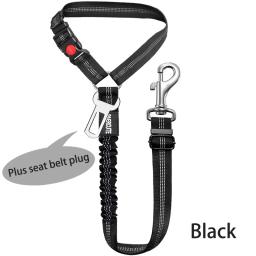 Cinto de segurança do banco traseiro ajustável para pet, arnês para cães dois em um, trela para gatinhos e cães, coleira, acessórios, sólido, novo - Image 4