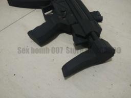 Swat mp5 arma de suporte, modelo de papel 3d com escalas + bala + mag, armas de crianças adultos, brinquedos de modelo de papel 26.61'' - Image 4
