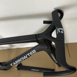Quadro de estrada de carbono quadros de bicicleta de velocidade t1100 bb79 freio a disco conjunto de quadros de bicicleta de corrida + guiador logotipo personalizado dpd ups navio - Image 2