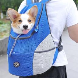 Pet Carrier Bag para cães, Mochila de viagem portátil, Saco ao ar livre respirável, Pet carregando suprimentos - Image 2