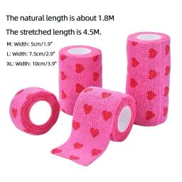 Bandagem elástica auto-adesiva para Pet, Leg Cover Protector Strap, Bandagem médica, não-tecidos, cão, gato, 2 pcs, 5 pcs, 10pcs - Image 6