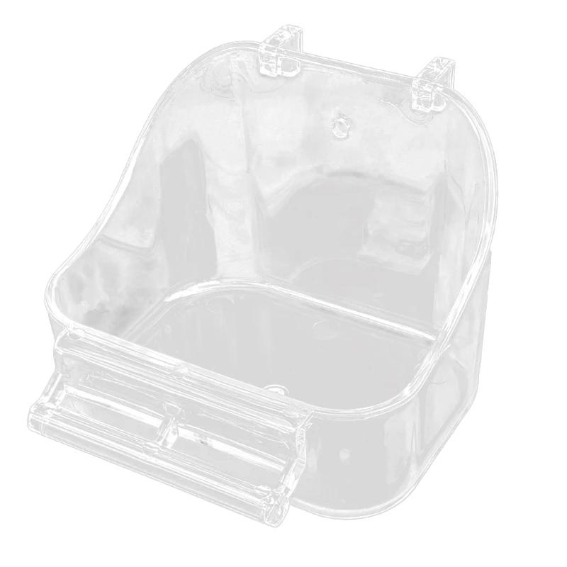 Caixa banho para papagaio, banheira para gaiola pássaros pequenos, acessórios para gaiola pássaros pequenos - Image 1