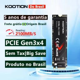 KOOTION X15Lite PCIe M2 SSD NVME M.2 SSD Drive 1TB 512GB 256GB Unidade de estado sólido Disco rígido interno SSD para laptop desktop - Image 1