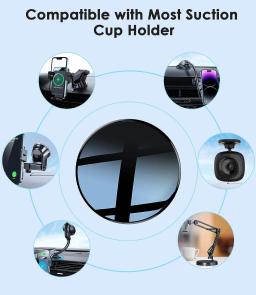 Universal Car Adhesive Dashboard Mount Pad, Base para Navegação, GPS, Suportes, Suporte para telefone móvel, Ventosa - Image 3