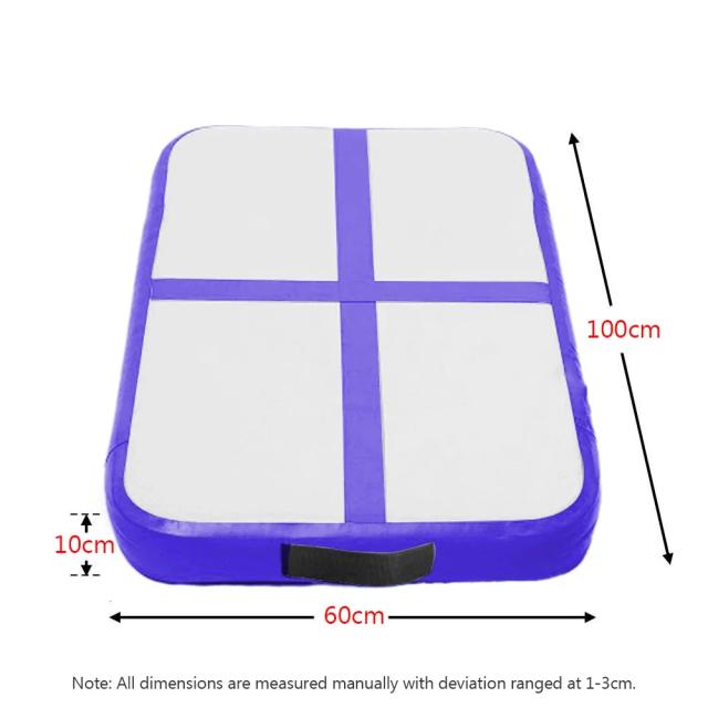 Tapete Inflável de Ginástica para Crianças 100x60x10cm - Ideal para Academia, Yoga e Treinamento de Chão