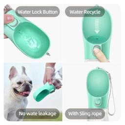 Garrafa de água portátil para animais de estimação, tigela ao ar livre, suprimentos para cães, cães pequenos e grandes, cachorro ambulante e gato - Image 3