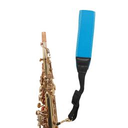 Correia ajustável do saxofone, correia de nylon do pescoço, correias coloridas, acessórios do instrumento do sopro, azul, vermelho, preto - Image 3