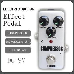 KOKKO-guitarra elétrica Compressor Pedal, FCP-2, compressão, circuitos analógicos puros, True Bypass, acessório de guitarra - Image 1