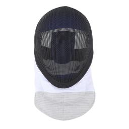 Capacete protetor de esgrima com babador acolchoado, Máscara Esgrima Sports, Equipamento protetor para prática diária e competição, Preto - Image 2