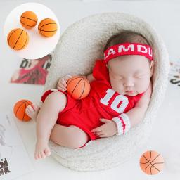 Fotografia de Bebé Bola, Futebol, Basquete, Beisebol, Tiro, Decorar, Recém-nascido, Estúdio Infantil Acessórios, Estilo Esporte - Image 3