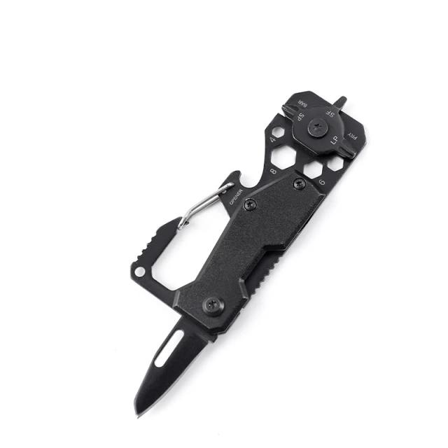 Canivete EDC Splitman: Faca de Aço Inoxidável para Sobrevivência ao Ar Livre e Tarefas Táticas com Mini Multitools e Chave de Fenda