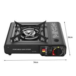 Ignição automática Fogão a Gás Portátil, Grande Firepower, Windproof, Economia de Energia, Liga, Dupla Utilização, Camping Abastecimento - Image 6